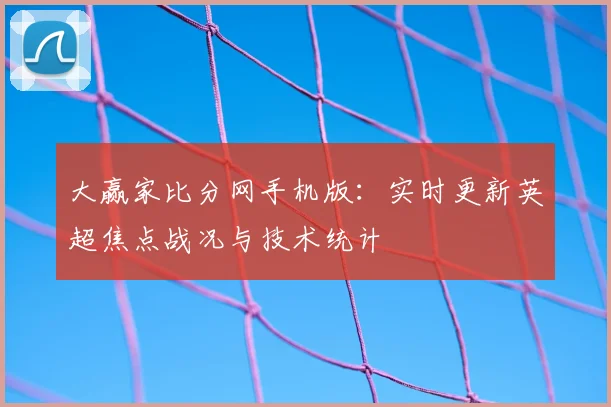 大赢家比分网手机版：实时更新英超焦点战况与技术统计