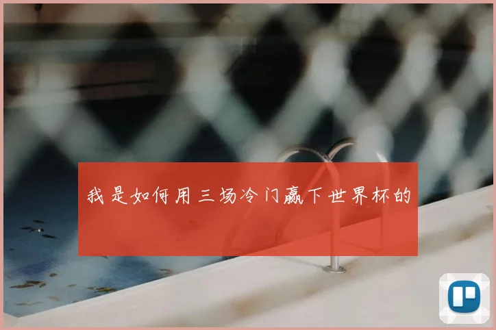 我是如何用三场冷门赢下世界杯的